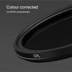 Urth 58mm Circular Polarizing (CPL) Lens Filter (Plus+) - 20-Layer Nano-Coated, Slim Design for Camera Lens Polarization