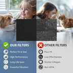 TZ-K2 Replacement Fil-ter Compatible with ToLife TZ-K2 Air Puri-fier for Home Large Room, 3-in-1 HEPA High-Efficiency Activated Carbon TZ-K2-A Fil-ter, 2 Pack