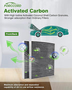2-Pack HEPA Cabin Air Filter Fits for Hyundai Palisade 2025 2024 2023 2022 2021 2020 Activated Carbon Cabin Filter Replacement 97133-S8000 Car Accessories