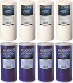 Bluonics Sediment & GAC Carbon Replacement Water Filters 8pcs 4.5" x 10