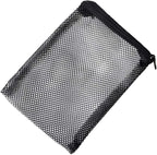 12Pcs Aquarium Filter Bags Fish Tank Mesh Media Filter Bags Carbon Filter Bags Net Bag with Zipper for Charcoal Pelletized Remove Activated Carbon, Biospheres, Ceramic Rings, Black and White