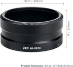 JJC AR-GR3X Lens Filter Adapter for Ricoh GR IIIx GR IIIx HDF GR3x GR3x HDF Digital Camera with GT-2 Tele Conversion Lens Replaces Ricoh GA-2 Lens Adapter, Compatible with 49mm Filter