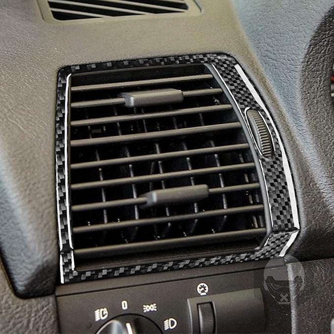 Carbon Fiber Interior Full Compatible with BMW X5 Air Conditioning Vents 4 pcs-1