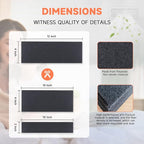 4 x 12 Inch Air Vent Filters Activated Charcoal Carbon Filter Premium Floor Pre-Filter Work in Indoor Home Purifier, Air Conditioner 4" x 12" 6-Pack (Black) ULTRA GREEN