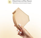 200 Count #4 Unbleached Paper Coffee Filters for Cuisinart, Ninja, BLACK+DECKER & other 8-12 Cup Coffee Makers - Perfect Paper Filter for Pour Over and Drip Coffee