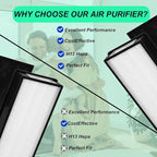 1183900 Replacement Filter(2+4 Set）Compatible with Whirlpool APT30010M APT40010R APT42010M APT50010M APMT2001M, Part 1183900, Part 817500