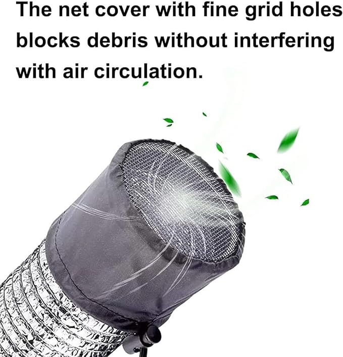 Grow Tents Vent - Dustproof Duct Filter, Flexible Vent Cover Tent with Two Pieces, Indoor Accessory Greenhouse Laundry Kitchen Rv, Grow Ten Covers for Plant Tent Airflow Control X0.39 Inches
