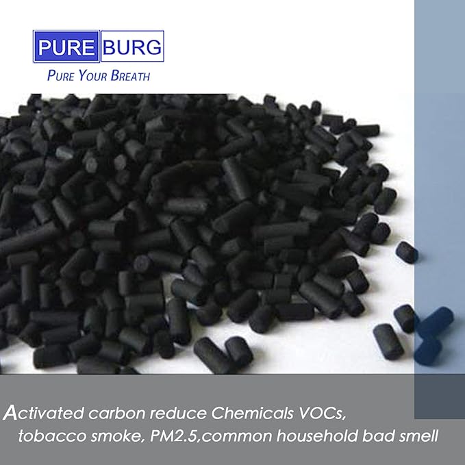 PUREBURG Replacement Filter Compatible with Compatible with Dri-Eaz DefendAir HEPA 500 Air Scrubber F397,4-Pack Activated Carbon For Air Purifier Clean VOCs Odor