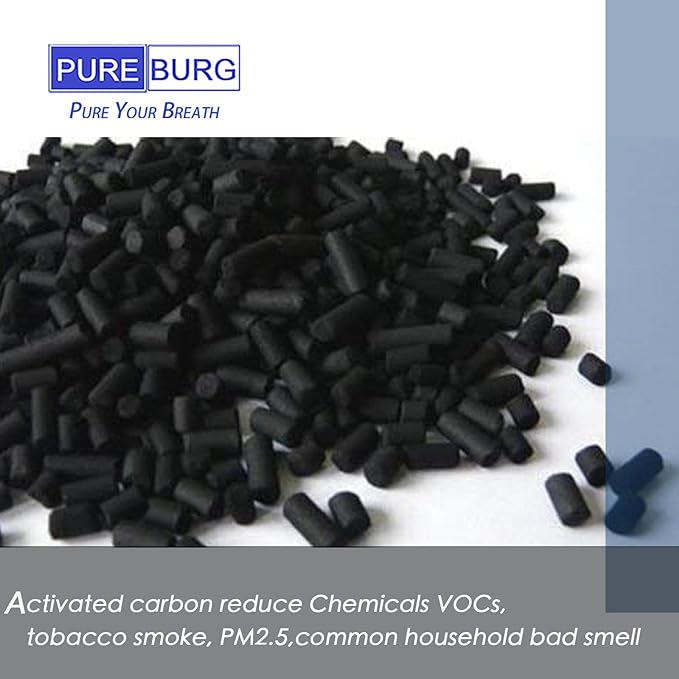 PUREBURG Replacement Filters Compatible with Airthereal Electric Kitchen Waste Composter (R500/R500-V),4-Pack Activated Carbon Air Clean