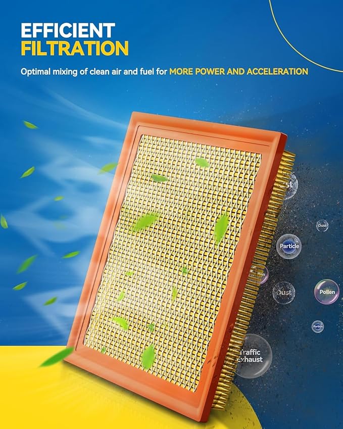 PHILTOP Engine Air Filter CA6900 Replacement for Nissan Sentra, Rogue Select, Sentra, Juke, Rogue, 300ZX, INFINITI Q50, QX70, FX35, Q60