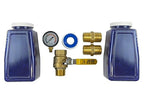 1/2" NPT Industrial (5-Stage) Moisture Removing Particulate Filter and Oil Removing Coalescing Filter and Two Desiccant Air Dryers and Air Pressure Regulator
