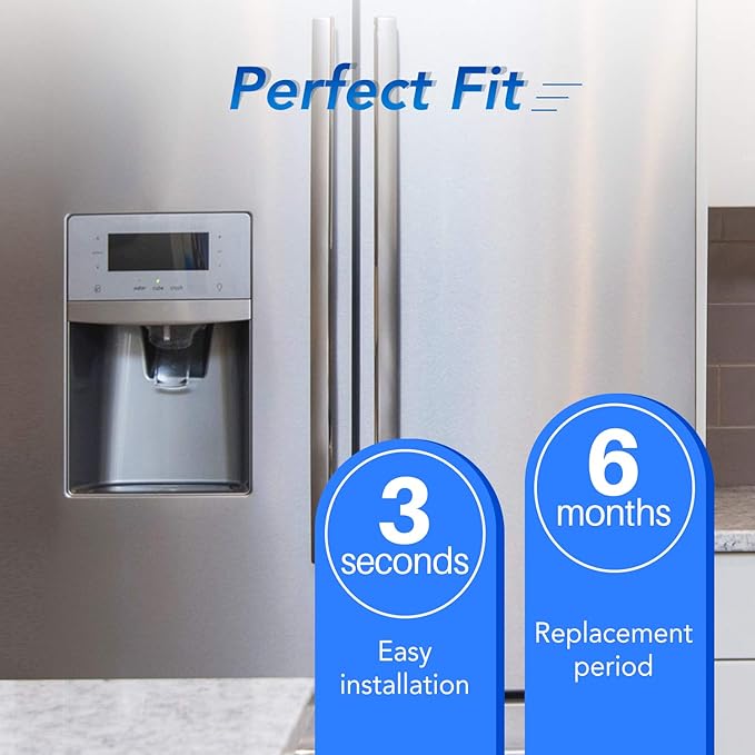 ICEPURE RFC6600A Refrigerator Water Filter Replacement for 4396841, EDR3RXD1, Everydrop® Filter 3, 4396710, Kenmore® 9030, 9083, 46-9083, 46-9030, 2PACK