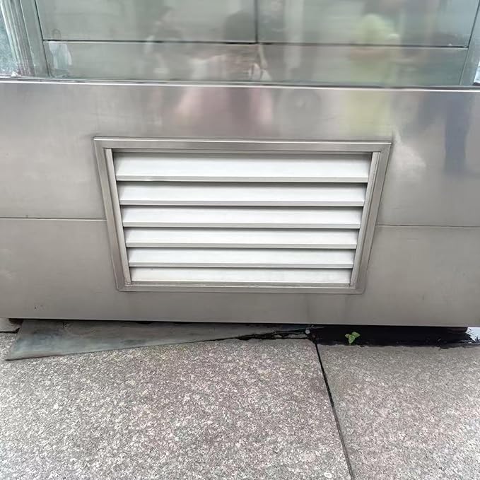 Square Stainless Steel Vent Grille with Removable Filter Mesh, Weatherproof Louver Air Return Vent Cover for Home/Shed/Garage/Roof(12x12in/30x30cm)
