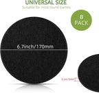 Compost Bin Charcoal Filters Replacement - 8 Pack 6.7 Inch Round Activated Charcoal Filters, Fits Most Countertop Compost Pail