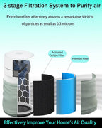 511i Max AllergenBlock Replacement Filter Compatible with Blue Pure 511i Max Air Purifier, Premium Filter & Activated Carbon Filter-Blue Pure F5MAX AllergenBlock Filter,2 pack