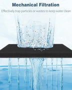 Pawfly 2 Pack Aquarium Bio Sponge Filter Media Pad, 40 PPI Filter Foam Sponge Pads Cut-to-Size Foam for Fish Tank Filters Sumps Ponds Hydroponics, 9" x 9" x 0.5"