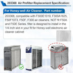 203368 F50F F300 Air Prefilter Replacement for Honey-well Cleaner 16'' x 12.5'' Air Pre Filter Replaces, Electronic Air Cleaner Post Filter F300E1019-F300A1625-2 Pack