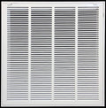 25" X 25" Steel Return Air Filter Grille for 1" Filter - Removable Face/Door - HVAC Duct Cover - Flat Stamped Face -White [Outer Dimensions: 27 5/8"w X 27 5/8h]