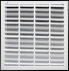 HVAC Premium 25 x 28 Duct Opening Steel Return Air Filter Grille, for 1-inch Filter, Removable Door, Flat Stamped HVAC Vent Cover Grille, Outer Dimensions 27.5 x 30.5