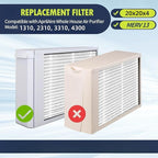 IYOUYA 2 Pack 313 Replacement Filter Compatible with AprilAire Whole House Air Purifier Model:1310, 2310, 3310, 4300, Competitive Models using 4898 Upgrade Kit, 20 x 20 x 4 MERV 13 Air Filter
