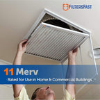 Filters Fast 30x30x1 Air Filter MERV 11, 1" AC Furnace Air Filters, Made in the USA, Actual Size: 29.5"x29.5"x0.75, 6 Pack