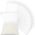 Geiserailie 15 Pieces Aquarium Filter Media Bags 150 Micrometer Fine Filter Bags Mesh Reusable with Zipper for Activated Carbon Resins (5.5 x 7.9 Inch)
