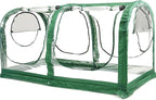 Porayhut Portable Greenhouse Tent, Easy Set-Up Gardening Flower House & Plant Sunshine Room with PVC Cover,71" X35.4" X35.4" for Protecting Plant from Cold Frost & Birds & Insects