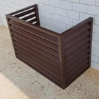 Multifunctional Aluminum Shutter Privacy Fence, Mini Split Cover for External Units, freestanding Enclosure to Cover Garbage Or Units, Noise Reduction, Suitable for Garden, Balcony, Outdoor ( Color :