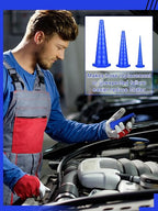 Hydraulic Oil Service Plugs Large Medium Small Sizes Multi Pack Rubber Drip Proof Hose Plugs Industrial Hydraulic Kit for Irrigation, 3 Sizes(35 Pcs,Blue)