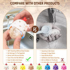 Egg Brush Cleaner, Egg Scrubber Tool for Fresh Eggs, Egg Washer Cleaner Scrubber, Easter Gifts Creative Chicken Shape Egg Wash Brush Silicone Washing Egg Tool - Khaki