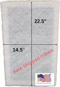 Fast-Shipped-Filters 1 Pack 16x25 Replacement Filter Pads Designed to Fit Dynamic Air Cleaner 16x25 Refill White