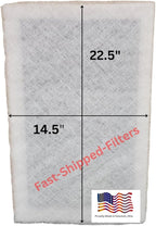 Fast-Shipped-Filters 1 Pack 16x25 Replacement Filter Pads Designed to Fit Dynamic Air Cleaner 16x25 Refill White