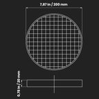 8" Inch Filter Replacement - Round Duct Filter System - G4 Class Filter and Mesh Screen - Dust Collection and Air Purification