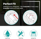 ICEPURE PLUS 46-9490 NSF/ANSI 53 NSF/ANSI 42 Certified Compatible with LG LT800P, ADQ73613401, ADQ73613408, ADQ75795104, LMXS30776S, LSXS26366D, Kenmore 9490 Refrigerator Water Filter, 2PACK