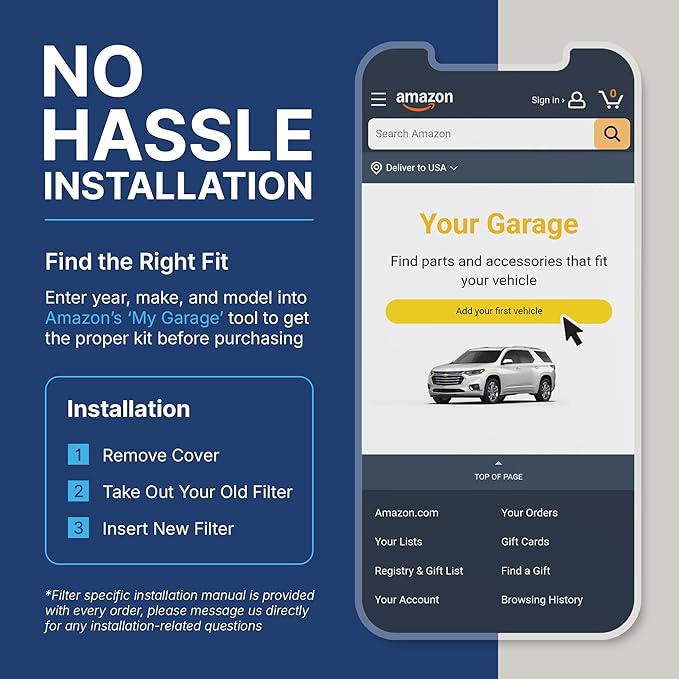Spearhead Odor Defense Breathe Easy AC & Heater Cabin Filter | Fits 2019-24 Forester, 2022-25 WRX Like OEM | Up to 25% Longer Lasting w/Activated Carbon (BE-277)