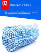 French Drain Pipe 3in Dia, 35m Perforated Fabric Drainage Solution for Lawn, Landscape, Yard, Sidewalk, Construction Sites - Soft Infiltration for Effective Water Management