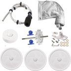 ATIE Pool Cleaner Tune Up Rebuild Kit Compatible with 280, TR28P Pool Cleaner Tune Up Kit A49 with Wheel, Tire, Drive Shaft, Turbine Bearing, All Purpoe Bag, Sweep Hose, Wheel Bearing, Tailsweep Pro