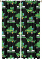 Kids Agriculture Machine Window Curtains, Farm Equipment Tractors Transport Combines Rod Pocket Decorative Windows Curtain for Boys Children Teens Room Decor 42x63in (30% Blackout)