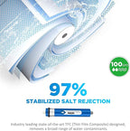 Membrane Solutions 100 GPD RO Membrane, Reverse Osmosis Membrane, RO Membrane Replacement, Reverse Osmosis Filter Replacement for Under Sink Home Drinking RO Water Purifier System (2 PACK)