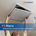 Filters Fast 20x21.5x1 Air Filter MERV 11, 1" AC Furnace Air Filters, Made in the USA, Actual Size: 20"x21.5"x0.75, 6 Pack