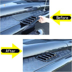 Car Decorative Front Hood Bonnet Side Trim Cover Steel Air Flow Intake Scoop Vent Snow Cover Compatible For Land Rover And Defender 04-19