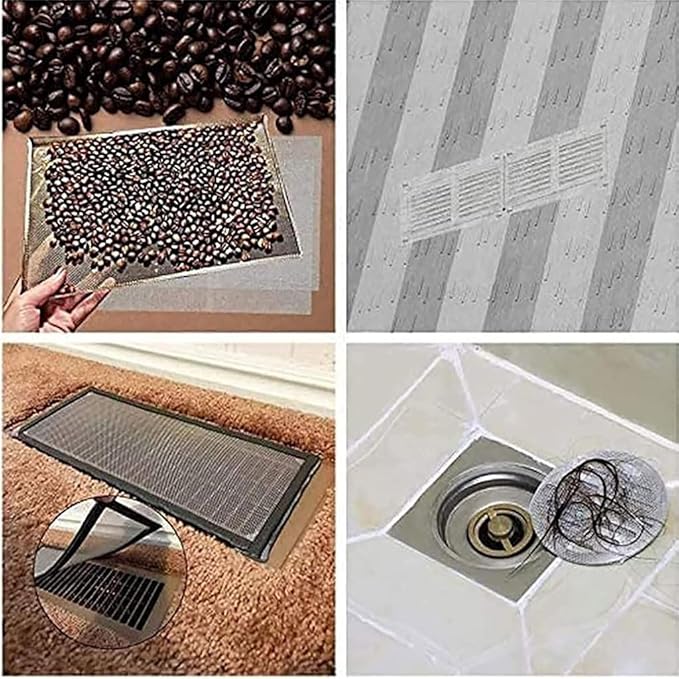 MRYBD 304 Stainless Steel Woven Wire Mesh Small 1mm Hole Fine Wire Mesh, 30 Mesh Drain Cover Mesh, Garden Insect Screen, for Air Bricks, Window, Vents, Filter 1x18m