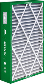 Filterbuy 16x25x5 Air Filter MERV 8 Essential Dust & Allergy Defense (2-Pack), Pleated HVAC AC Furnace Filters for Amana, Coleman, Goodman, Maytag, York, and More (Actual Size: 15.38 x 25.50 x 5.25)