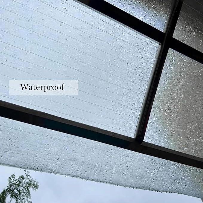Glass Roof Pergola Polycarbonate Roofing Roll Polycarbonate Panels for Sunrooms, Open-Air Gardens, Greenhouses, Agricultural Use, Sheds(0.6x20m)