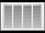 HVAC Premium 22 x 10 Duct Opening Steel Return Air Filter Grille, for 1-inch Filter, Removable Door, Flat Stamped HVAC Vent Cover Grille, Outer Dimensions 24.5 x 12.5