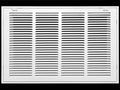 HVAC Premium 22 x 12 Duct Opening Steel Return Air Filter Grille, for 1-inch Filter, Removable Door, Flat Stamped HVAC Vent Cover Grille, Outer Dimensions 24.5 x 14.5