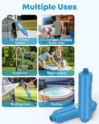 Kohree RV Inline Water Filter, NSF Certified, Camper Water Filter Reduces Chlorine, Bad Taste, Odor, RV Accessories Water Hose Filter for RV Campers, Marine, Gardening, Boats, Trailer, 4 Pack