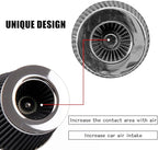 RYANSTAR Universal Clamp-on Air Intake Filter,3 In /3.5 In /4 In Three different Sizes, Round Tapered High Performance, Washable, Replacement Air Filter, For cars and motorcycles (black)