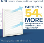 Filtrete 23.5x23.5x1 AC Furnace Air Filter, MERV 12, MPR 1500, CERTIFIED asthma & allergy friendly, 3 Month Pleated 1-Inch Electrostatic Air Cleaning Filter, 6-Pack (Actual Size 23.22x23.22x0.78 in)