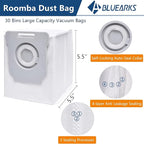 16Pcs Parts Compatible with Roomba i1+ J7 i7+ i3+ i4+ EVO i6+ i8+ i7 J7+ Plus E5 E6 E7 Robot Vacuum Cleaner Accessories Kit, 2 Rubber Main Brush 4 Filters 4 Side Brushes 6 Vacuum Bags